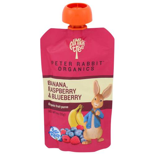Peter Rabbit Organics Banana Raspberry & Blueberry Puree