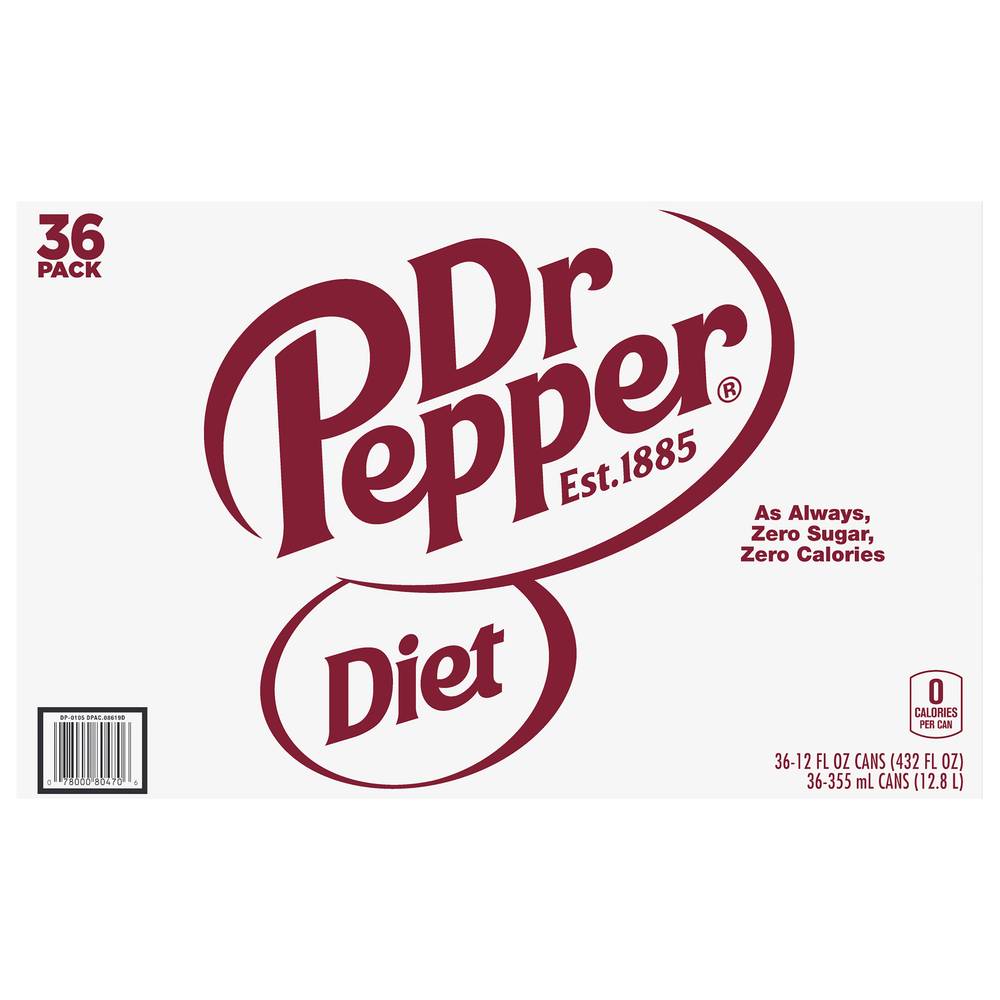 Dr Pepper Diet Soda (36 x 12 fl oz)