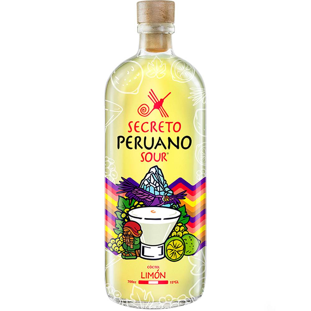 Secreto peruano cóctel limón sour (botella 700 ml)