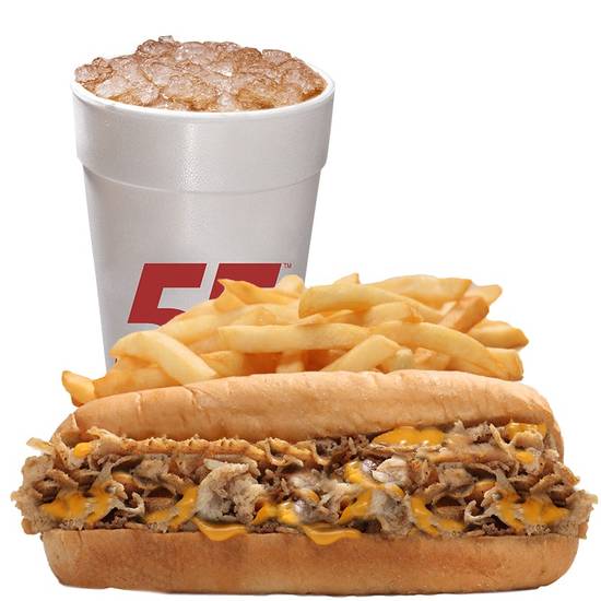 Order Plain Chicken Cheesesteak Meal food online from Hwy 55 Burgers, Shakes & Fries store, New Bern on bringmethat.com