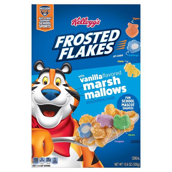 Frosted Flakes Cereal With Vanilla Flavored Marshmallows