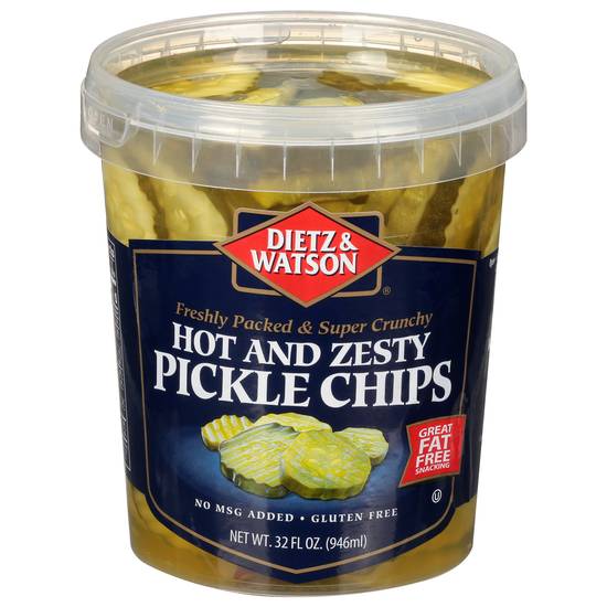 Dietz & Watson Hot and Zesty Pickle Chips (32 fl oz)