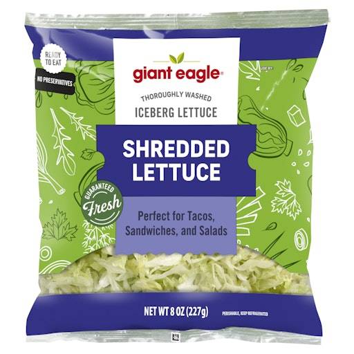 Giant Eagle Shredded Iceberg Lettuce