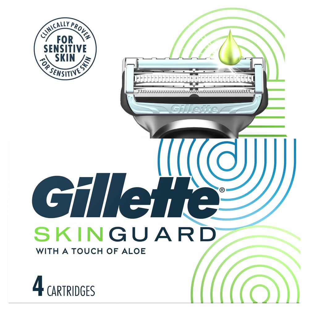 Gillette Skinguard Razor Blade Refill Cartridges (4 ct)