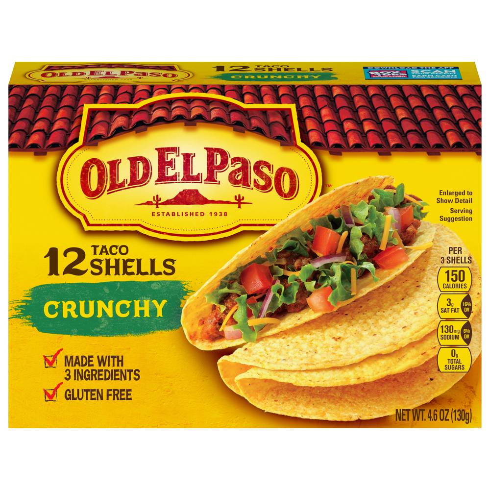 Old El Paso Crunchy Taco Shells (4.6 oz, 12 ct)