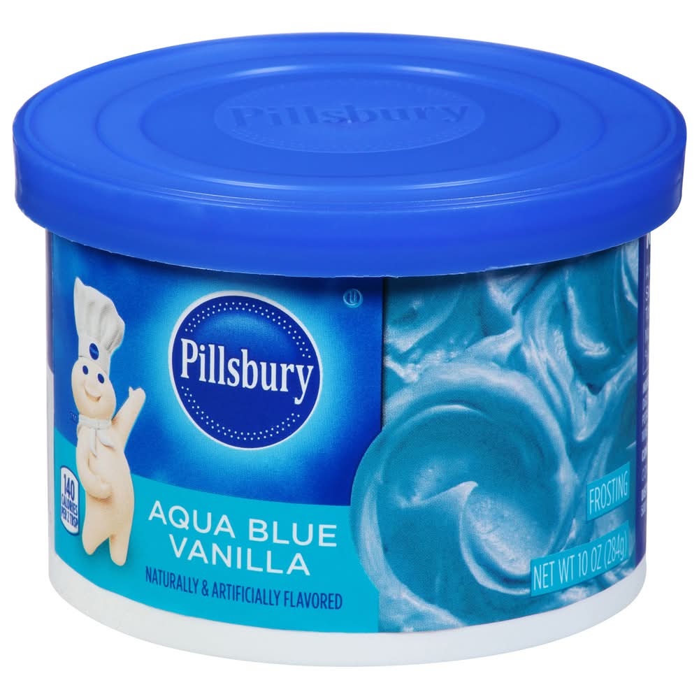 Pillsbury Frosting, Aqua Vanilla, Blue (10 oz)