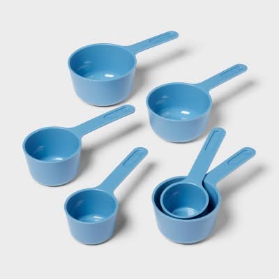 Room Essentials Measuring Cup Set, Blue (6 ct)