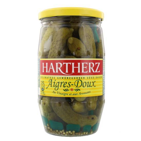 Hartherz - Cornichons aigres doux au vinaigre et aux aromates