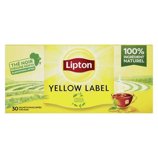 Lipton - Yellow label thé noir (30 pièces)