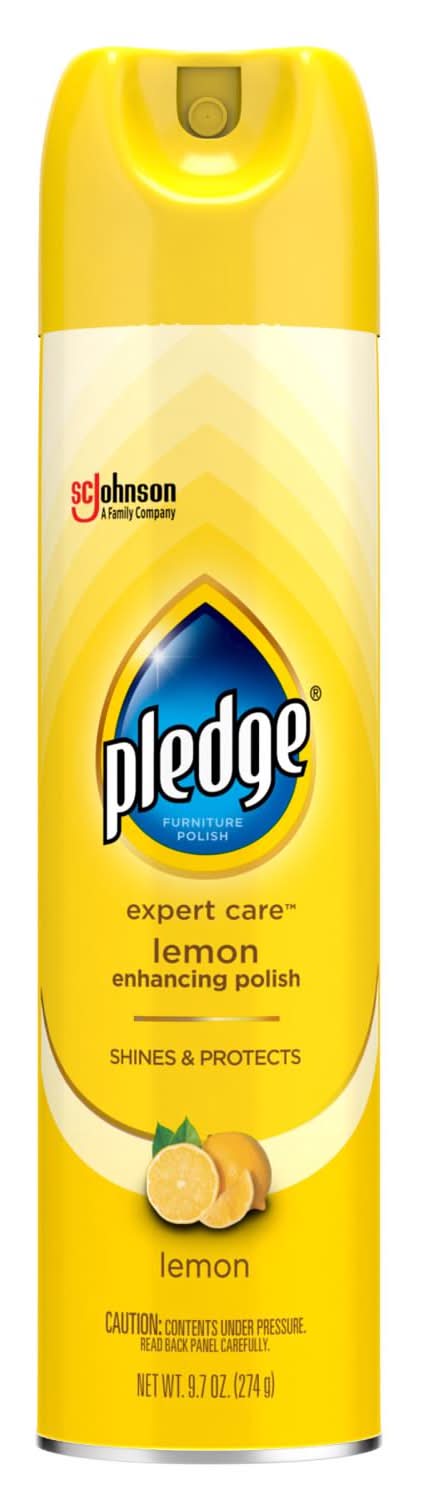 Pledge Lemon Scent Furniture Polish 9.7 Oz Spray