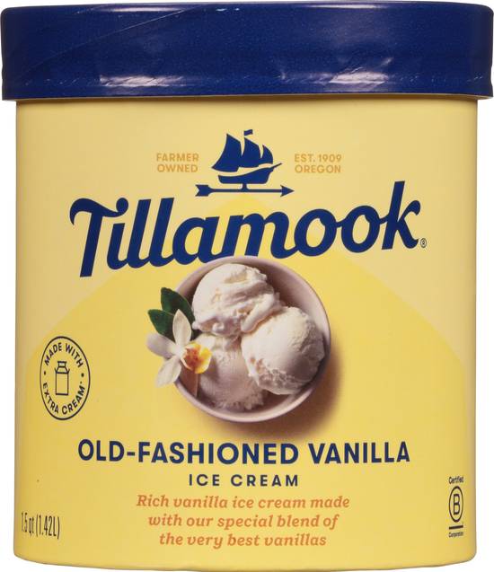 Tillamook Old Fashioned Vanilla Ice Cream