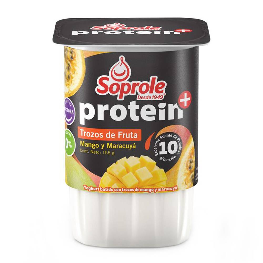 Protein+ yoghurt protein con trozos de fruta (pote 155 g)