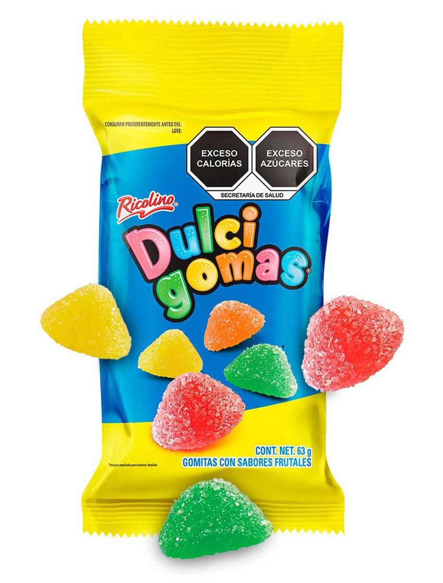 Ricolino · Gomitas dulcigomas, frutal (63 g)