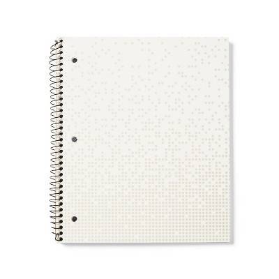 1 Subject College Ruled Spiral Notebook White - up&up™: Single Subject, 3 Hole Punched, Perforated, Acid-Free, 80 Pages