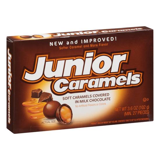 Junior Caramels Covered in Milk Chocolate