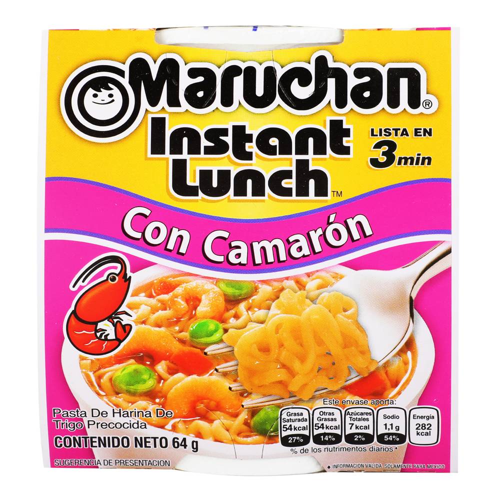 Maruchan · Instant lunch sopa de fideos instantánea, camarón (64 g)