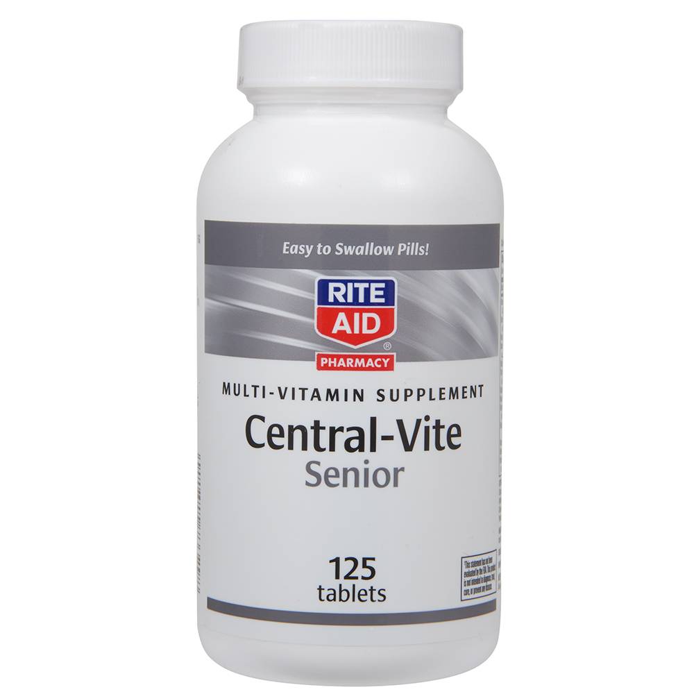 Rite Aid Multi-Vitamin Supplement Central-Vite Senior (125 ct)