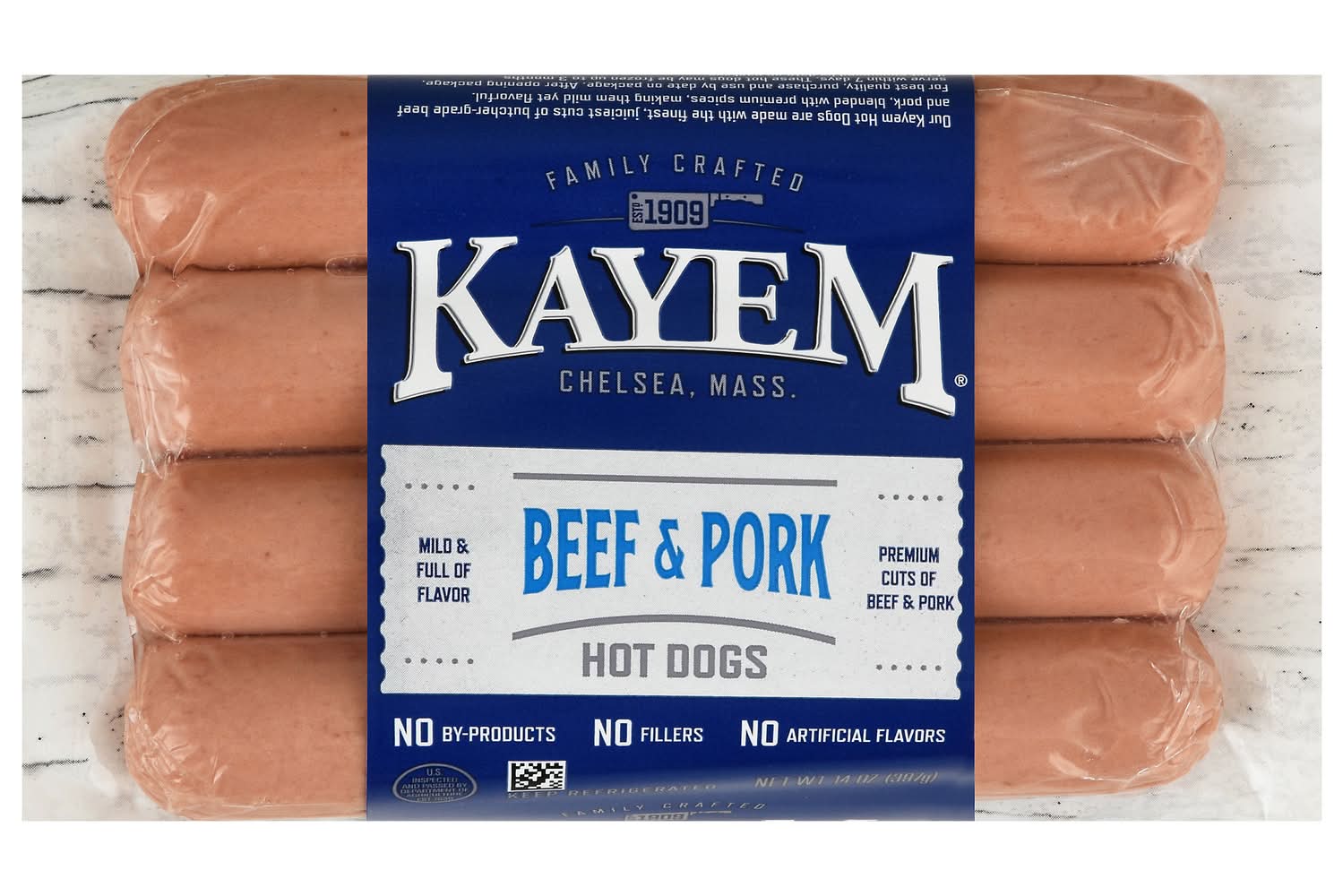 Kayem Beef & Pork Hot Dogs (14 oz)