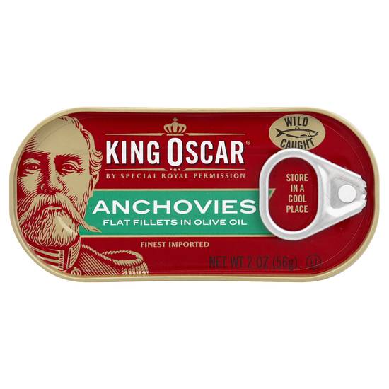 King Oscar Flat Fillets in Olive Oil Anchovies