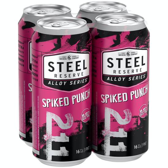 Steel Reserve Alloy Series Spiked Punch Malt Beverage (4 ct, 16 fl oz)
