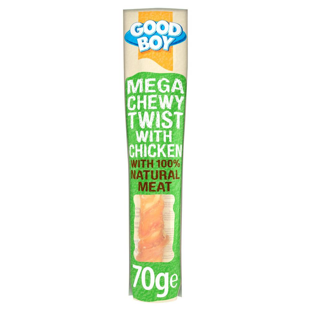Good Boy Pawsley & Co Mega Chewy Twist with Chicken Dog Treats 70g