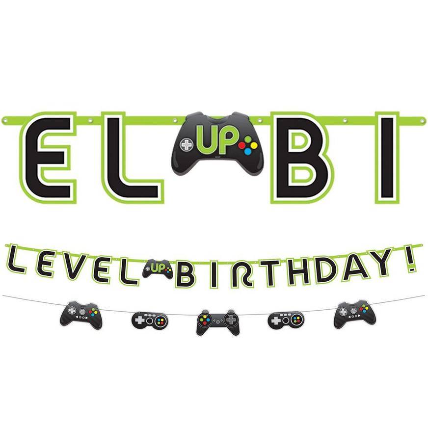 Party City Level Up Birthday Banner With Mini Banner