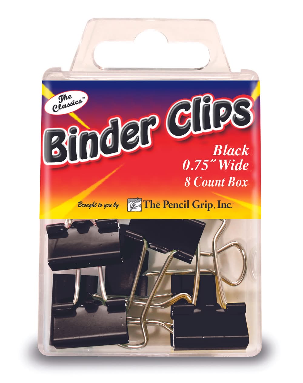 Binder Clip, Medium 8 Pack 3/4 inch size