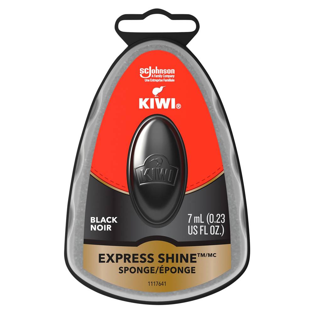 KIWI Express Shine Black Sponge (0.23 fl oz)