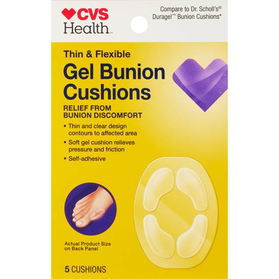 CVS Health Gel Bunion Cushion, 5 CT
