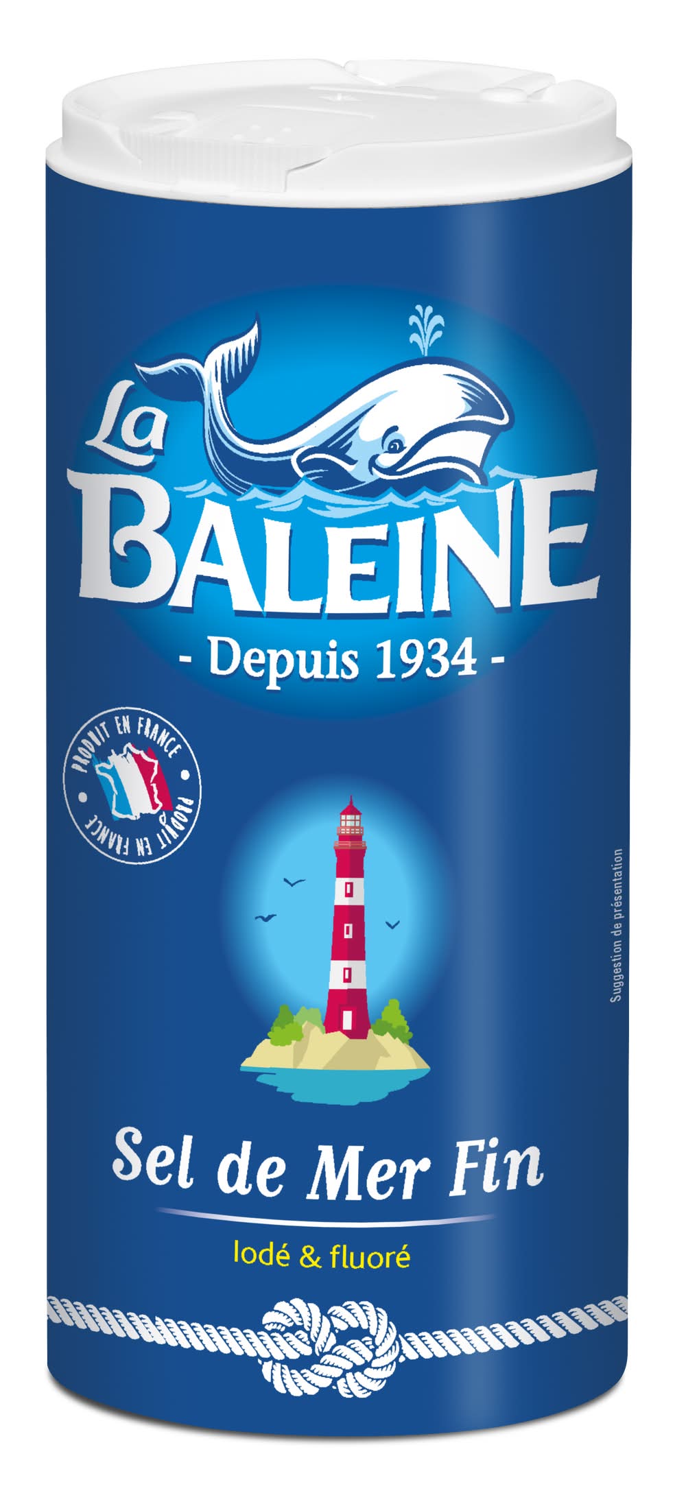 La Baleine - Sel de mer fin iodé et fluoré (600g)