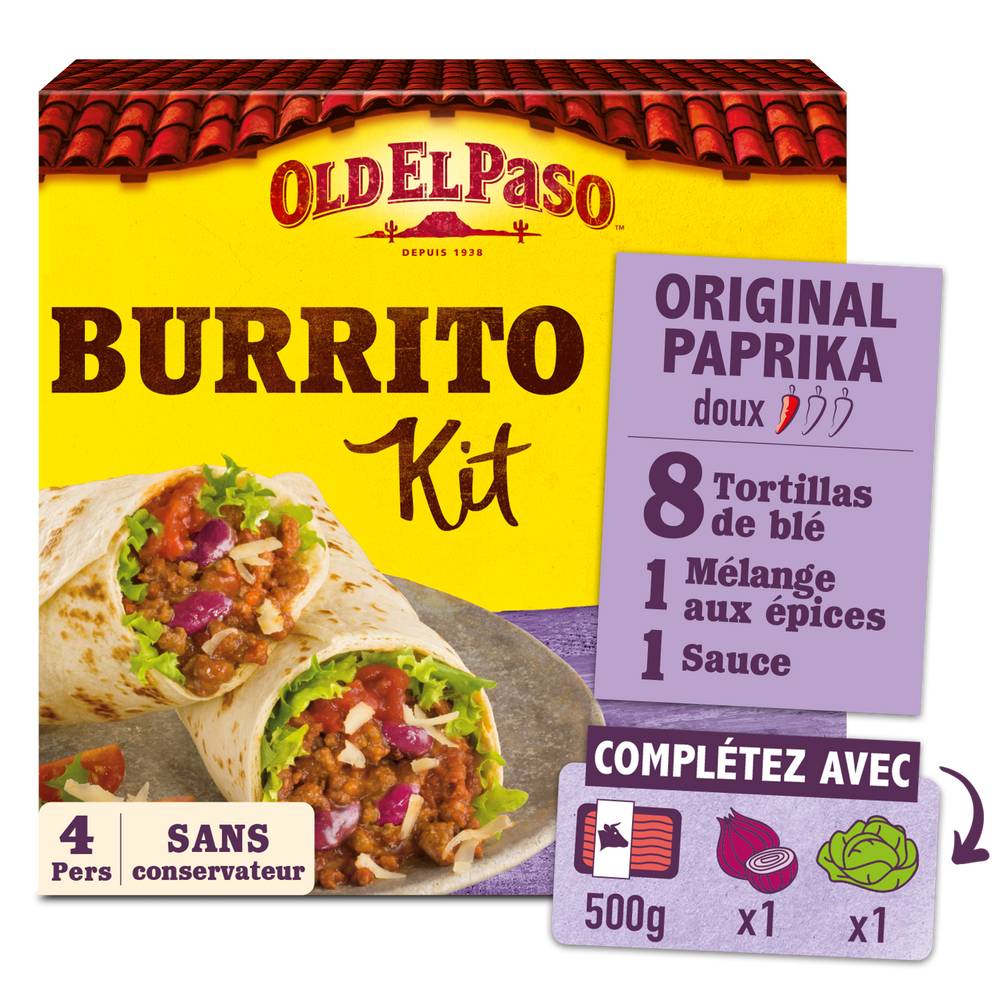 Old El Paso - Kit burritos original paprika