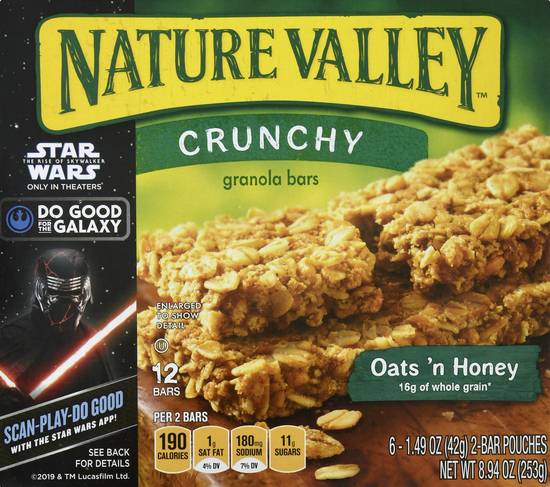 Nature Valley Oats 'N Honey Crunchy Granola Bars (12 ct)
