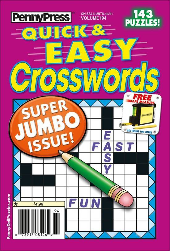 PennyPress Quick & Easy Crosswords