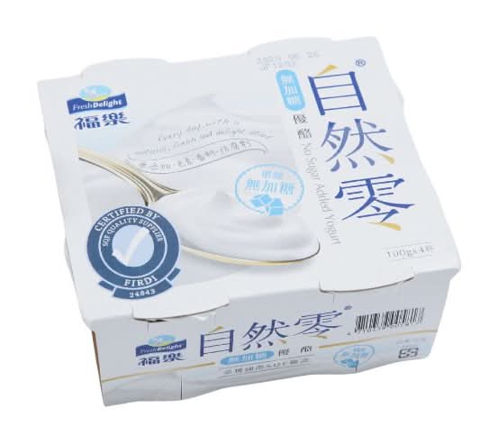 福樂自然零無加糖優-冷藏 | 100 g 4 入 #13052000