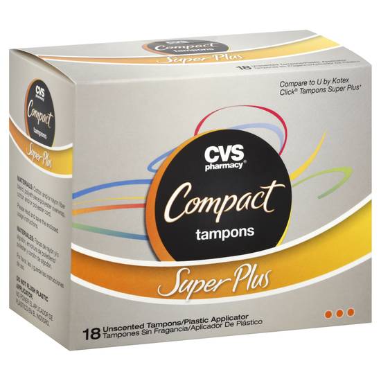 Cvs Compact Tampons Super Plus