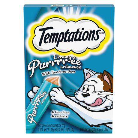 Temptations Creamy Puree Tuna Lickable Treats (48 g, 4 ct)