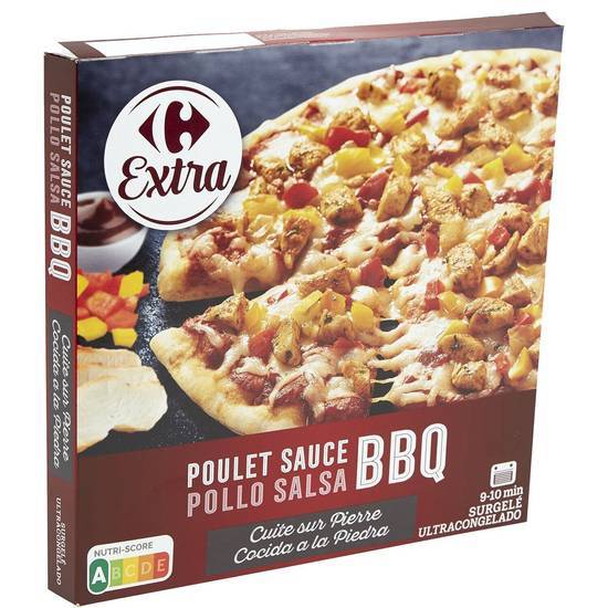 Carrefour Extra - Pizza poulet au sauce bbq