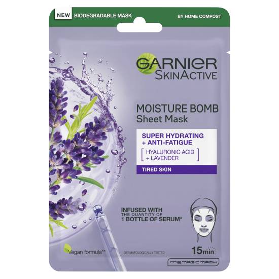 Garnier Lavender Hydrating Face Sheet Mask (28g)