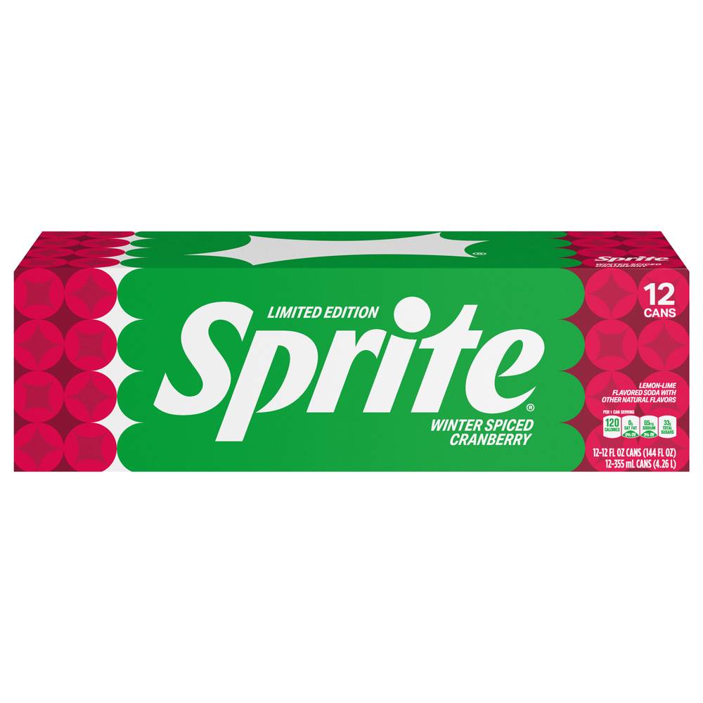 Sprite Spiced Cranberry Soda (12 x 12 fl oz)