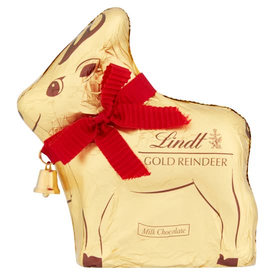 Lindt Gold Reindeer Milk Chocolate (100g)