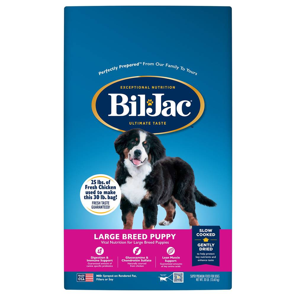Bil-Jac® Large Breed Puppy Dry Dog Food - Chicken (Flavor: Chicken, Color: Assorted, Size: 30 Lb)