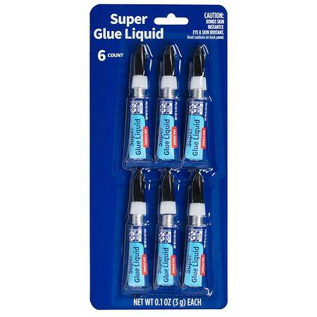 Walgreens Super Glue - 0.1 oz x 6 pack
