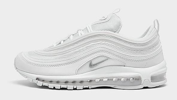 Nike Air Max 97 Casual Shoes, Male, 8.5, White