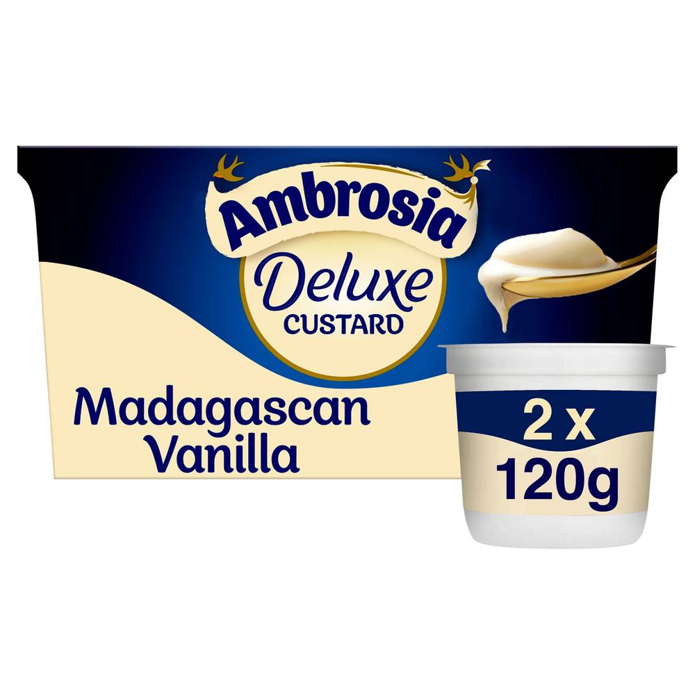 Ambrosia Deluxe Custard Madagascan Vanilla 2x120g