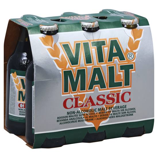 Vita Malt Classic Non-Alcoholic Malt Beverage (6 ct, 11.2 fl oz)