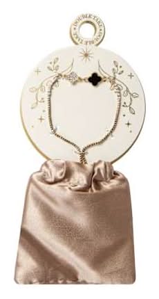Double Take Bracelet White/Black Clover