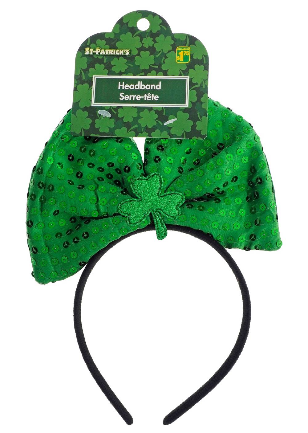 ST-PATRICK'S Green Headband With Bow