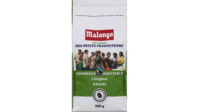 Malongo Café en grains l'original Commerce Equitable Le paquet de 500g