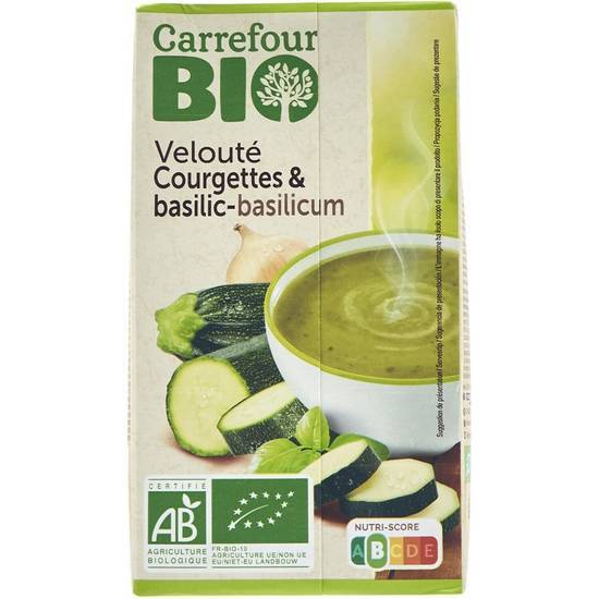 Carrefour Bio - Soupe velouté bio, courgettes & basilic (1L)