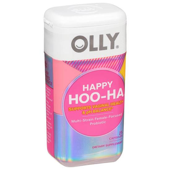 Olly Happy Hoo-Ha Multi-Strain Female-Focused Probiotic (25 ct)